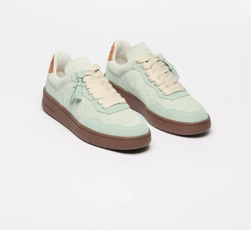 Tênis VEJA x YOUR ID Unissex V-90 camurça verde VEJA - VERT 2