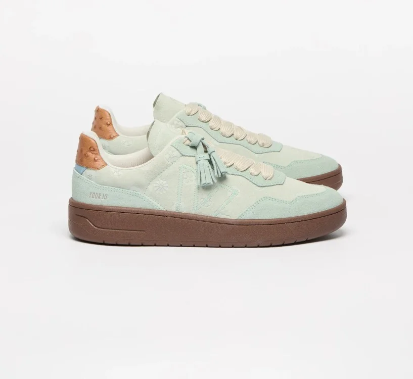 Tênis VEJA x YOUR ID Feminino V-90 camurça verde - Oficial