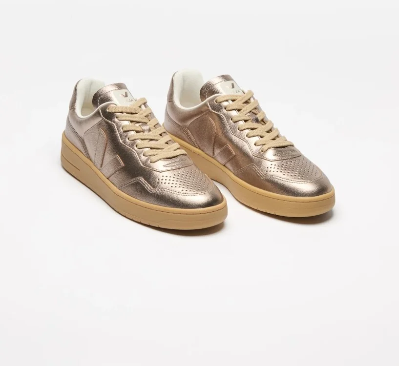 Tênis VEJA Feminino V-90 couro bronze VEJA - VERT 2