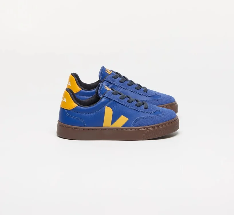 Tênis VEJA Volley infantil mini azul e dourado VEJA - VERT Oficial