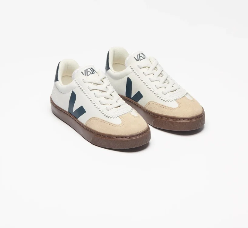 Tênis VEJA Volley infantil mini branco e azul VEJA - VERT Oficial 2