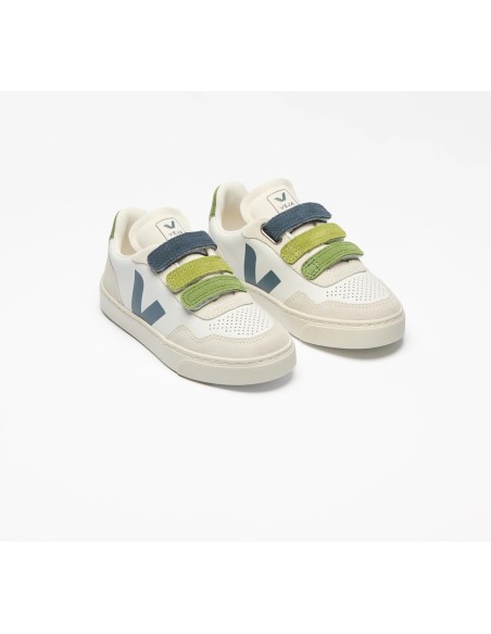 Tênis VEJA V-90 infantil mini branco multicolor california Oficial