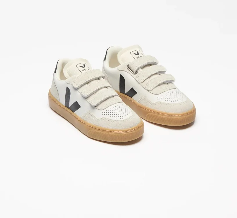 Tênis VEJA V-90 infantil mini branco e preto VEJA - VERT Oficial 2