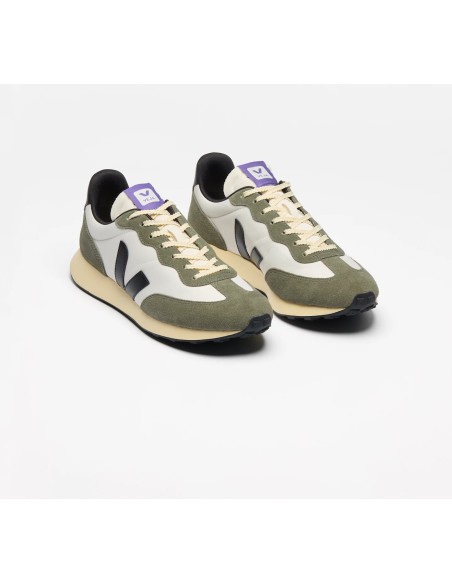 Tênis VEJA Masculino Rio Branco II preto e verde - VERT