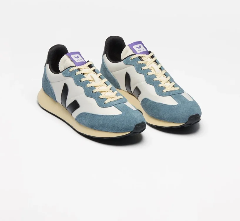 Tênis VEJA Masculino Rio Branco II casual branco e preto VEJA - VERT 2