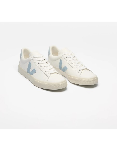 Tênis VEJA Masculino Campo couro branco e azul VEJA - VERT