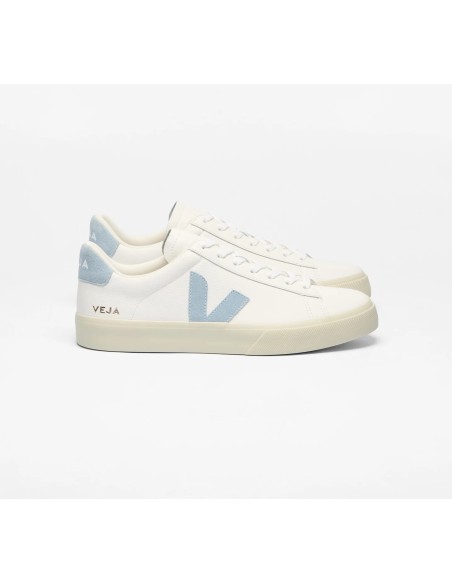 Tênis VEJA Feminino Campo couro branco e azul VEJA - VERT