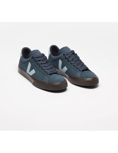 Tênis VEJA Masculino Campo Bold camurça azul e cinza VEJA - VERT