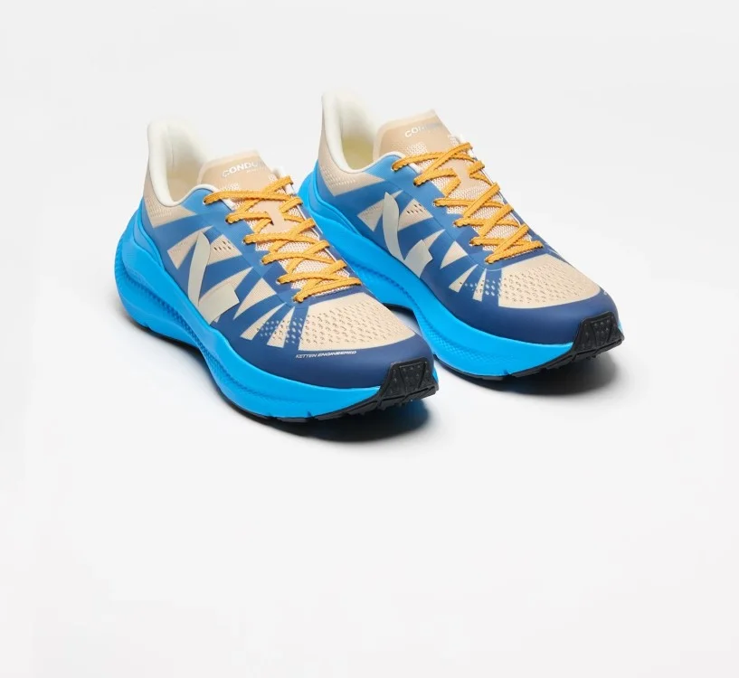 Tênis VEJA Feminino Condor 3 corrida bege e azul VEJA - VERT 2