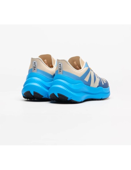 Tênis VEJA Feminino Condor 3 corrida bege e azul VEJA - VERT