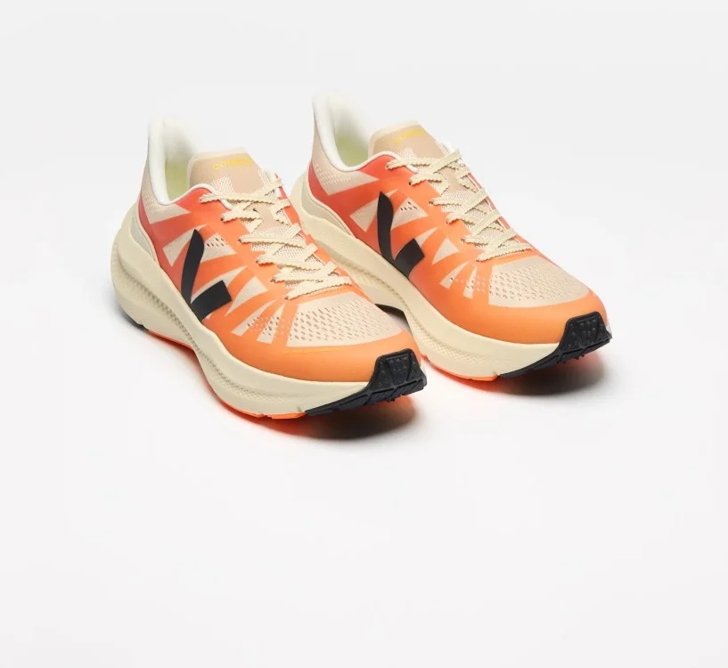 Tênis VEJA Feminino Condor 3 corrida laranja e preto VEJA - VERT 2