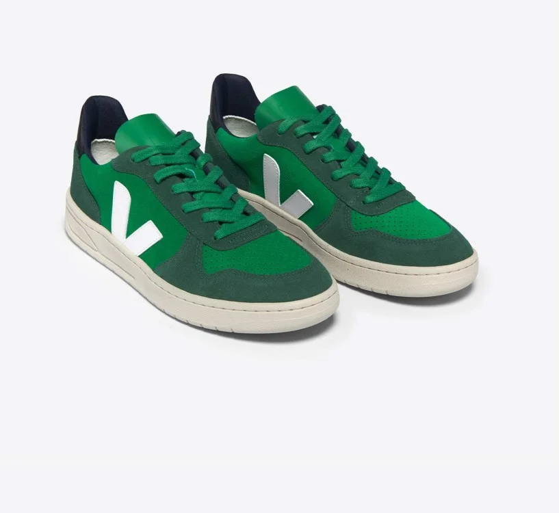 Tênis VEJA feminino V-10 verde, cinza e preto - VEJA - VERT 2