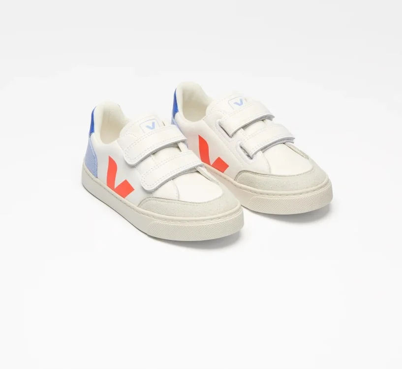 Tênis VEJA V-12 Júnior branco multico laranja VEJA - VERT Oficial 2