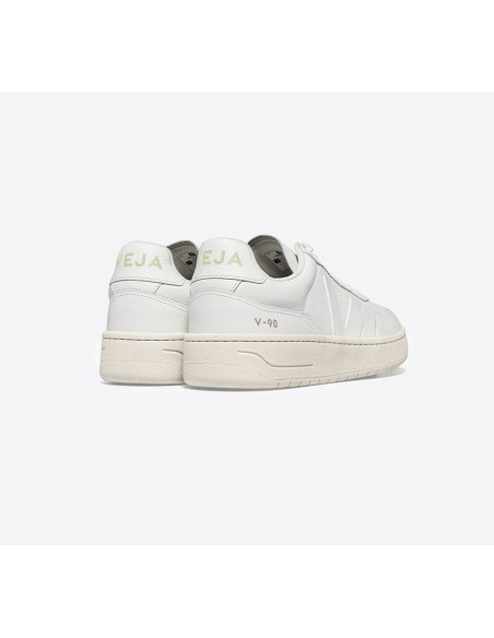 Tênis VEJA Feminino V-90 Couro Branco VEJA - VERT Oficial