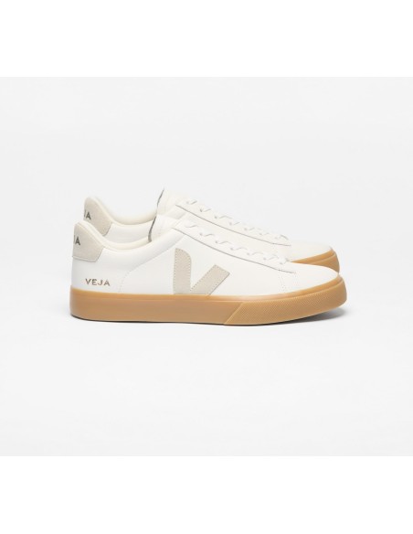 Tênis VEJA Feminino Campo Couro Branco Natural Natural VEJA - VERT Oficial