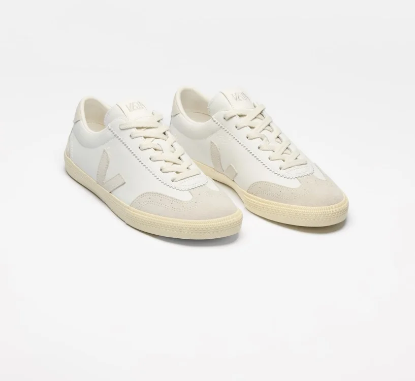 Tênis VEJA Feminino Volley Couro Branco Natural VEJA - VERT Oficial 2