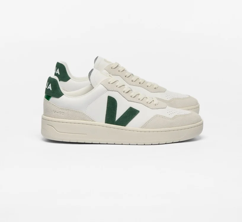Tênis VEJA Feminino V-90 Couro Branco Cyprus VEJA - VERT Oficial