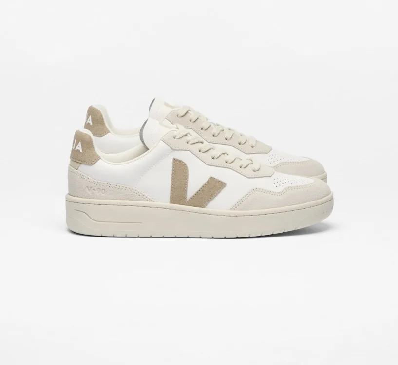 V-90 LEATHER WHITE TAUPE