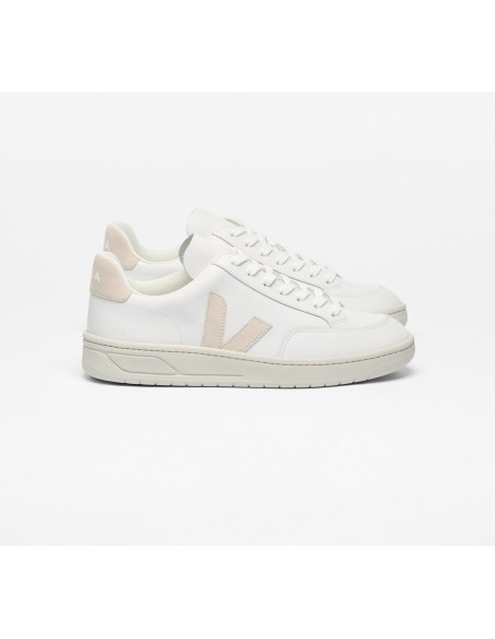 Tênis VEJA Masculino V-12 Couro Branco Sable VEJA - VERT Oficial