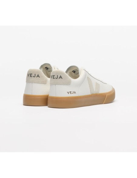 Tênis VEJA Masculino Campo Couro Branco Natural Natural VEJA - VERT Oficial