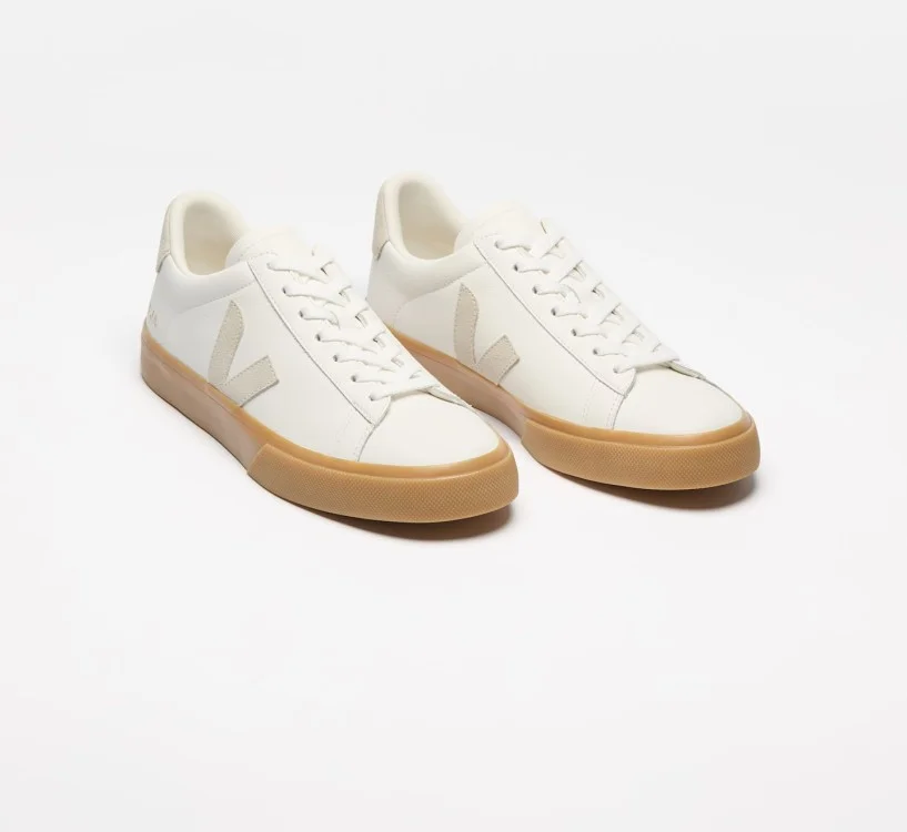 Tênis VEJA Masculino Campo Couro Branco Natural Natural VEJA - VERT Oficial 2