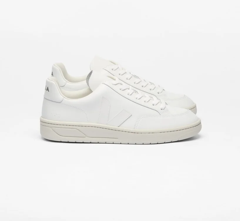 Tênis VEJA Feminino V-12 Couro Branco VEJA - VERT Oficial