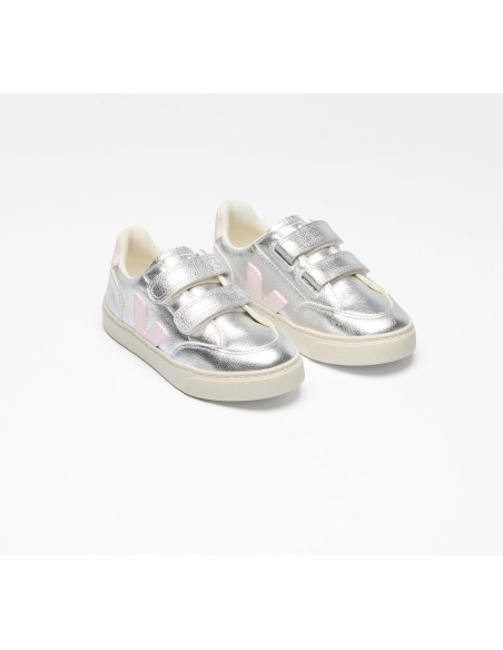 Tênis VEJA Infantil V-12 Couro Silver Lassi VEJA - VERT Oficial