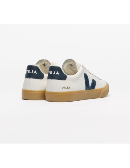 Tênis VEJA Masculino Campo couro branco e azul VEJA - VERT