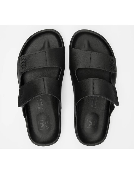 Sandália VEJA Masculino Etna Couro Preto VEJA - VERT Oficial