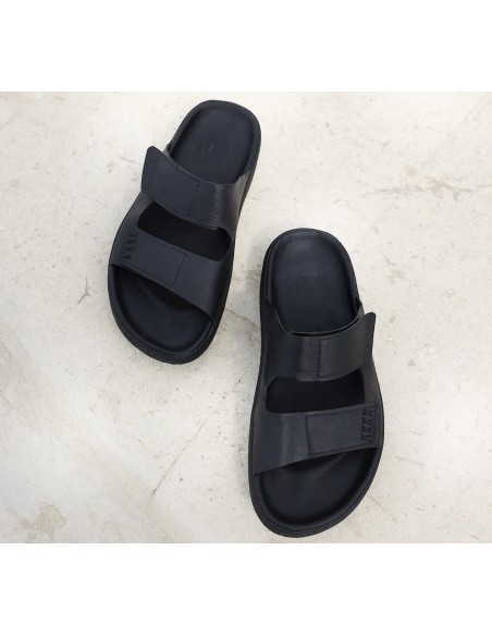 Sandália VEJA Masculino Etna Couro Preto VEJA - VERT Oficial