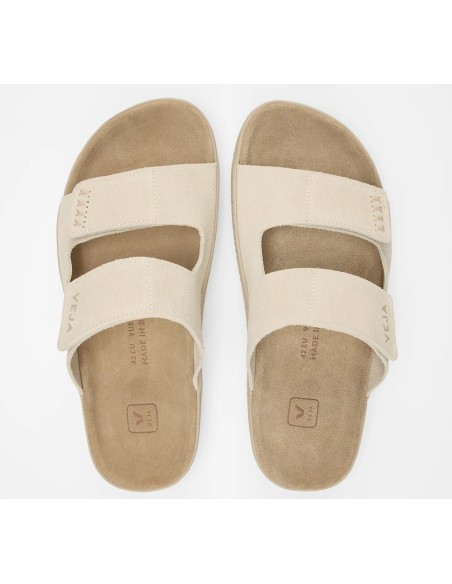 Sandália VEJA Feminino Etna Suede Pierre Almond VEJA - VERT Oficial