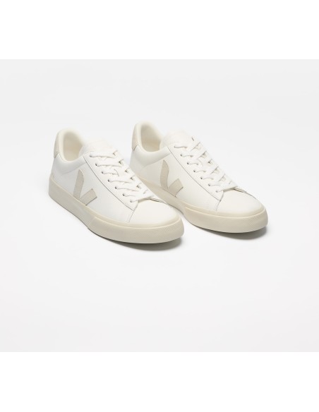 Tênis VEJA Masculino Campo Couro Branco Natural Suede VEJA - VERT Oficial