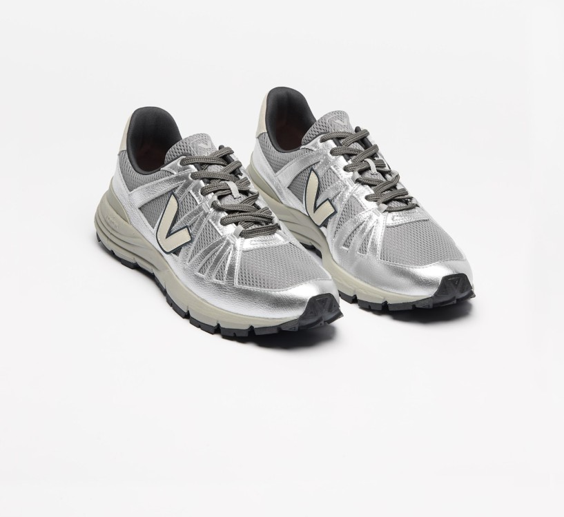 Tênis VEJA Masculino Salar casual cinza e prata VEJA - VERT 2