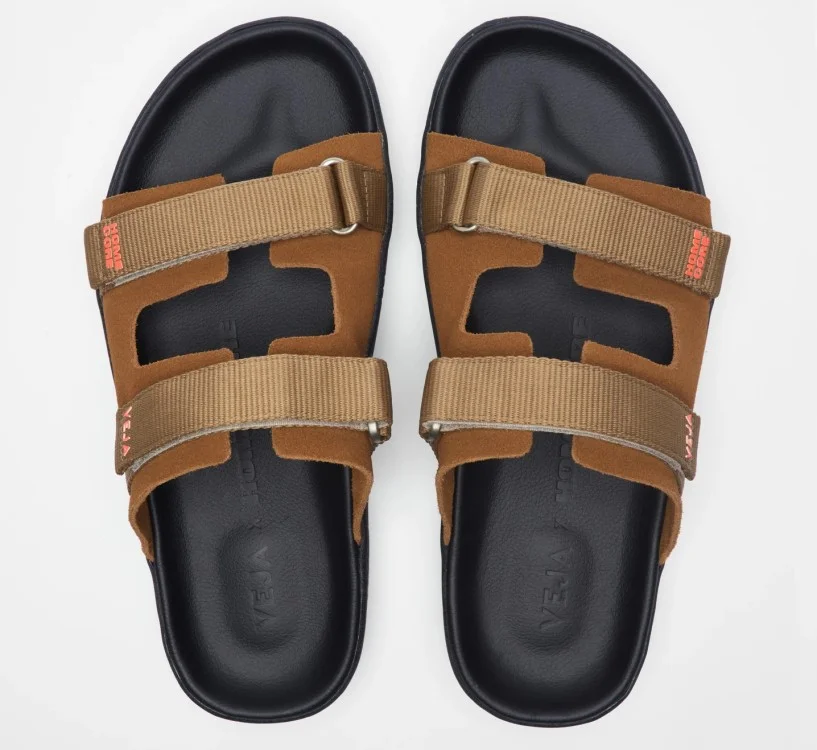 Sandália VEJA x HOMECORE masculina preta e marrom suede 2