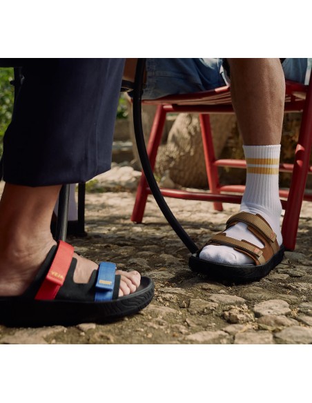 Sandália VEJA x HOMECORE masculina preta e marrom suede