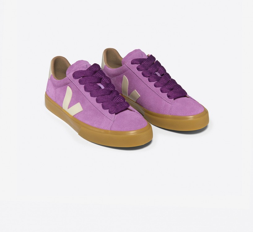 Tênis VEJA Campo Bold unissex roxo e bege - VERT Oficial 2