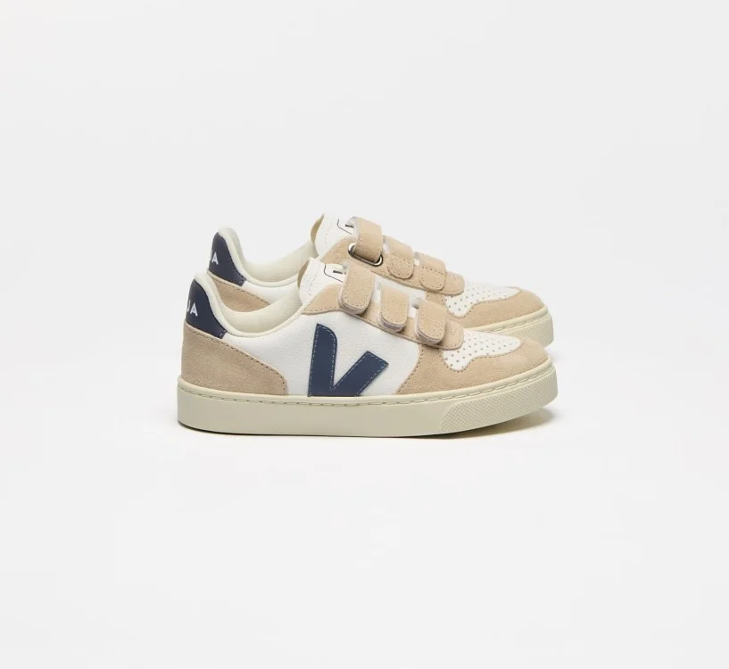 Tênis VEJA Infantil V-10 Couro Branco California - VERT Oficial