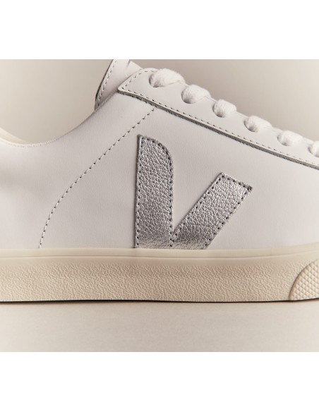 Tênis VEJA Feminino Esplar Couro Branco Silver VEJA - VERT Oficial