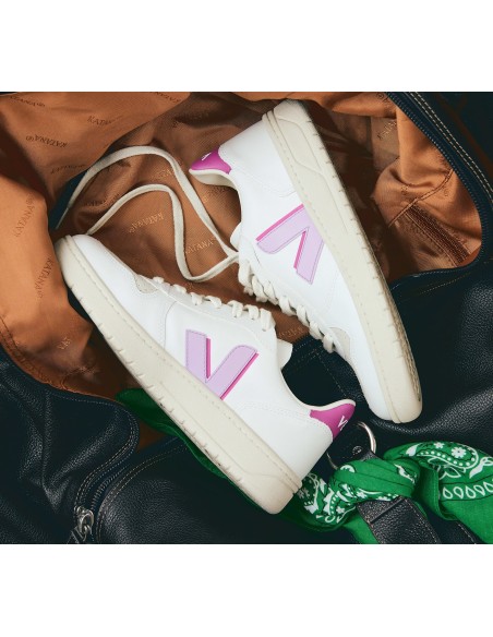 Tênis VEJA Feminino V-10 Cwl Branco Orchid Ultraviolet VEJA - VERT Oficial