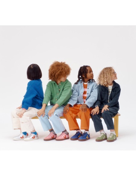 Tênis VEJA Volley infantil azul e dourado VEJA - VERT Oficial