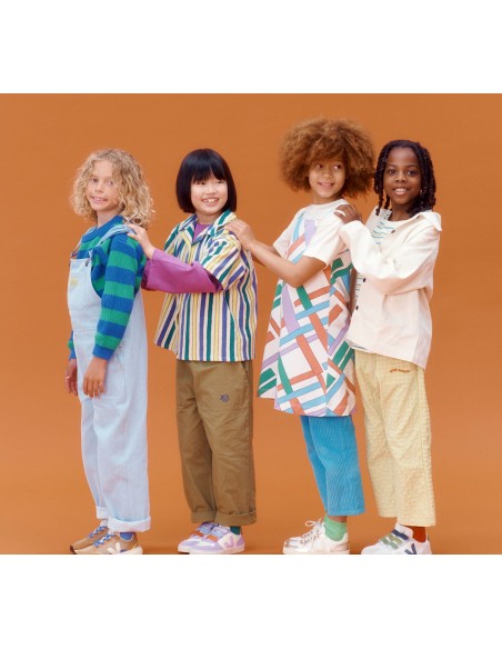 Tênis VEJA V-10 júnior couro branco e dourado VEJA - VERT Oficial