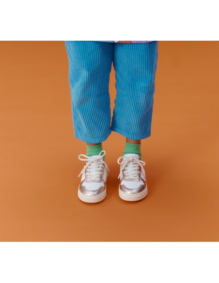 Tênis VEJA V-10 júnior couro branco e dourado VEJA - VERT Oficial