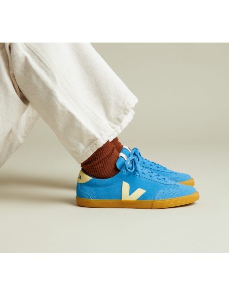 Tênis VEJA feminino Volley suede azul - Oficial