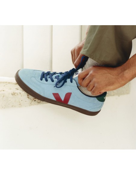 Tênis VEJA Masculino Volley Suede Aqua Marsala Eagle VEJA - VERT Oficial