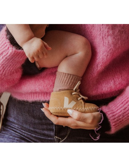 Tênis VEJA Infantil Baby Suede Marrom Pierre VEJA - VERT Oficial