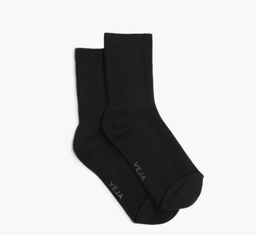 Meia VEJA Everyday Algodão Preto | Acessórios VEJA