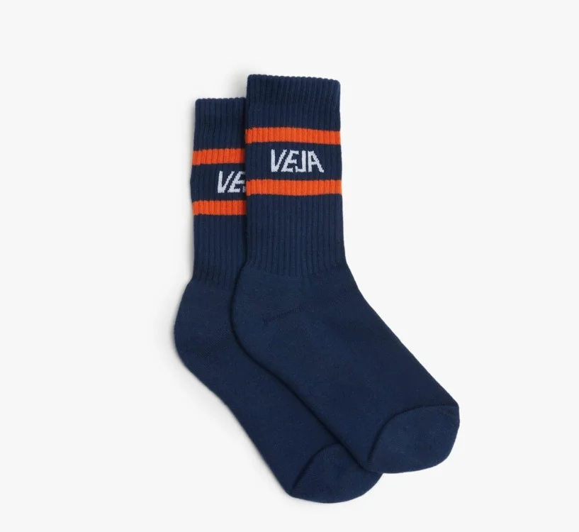 Meia VEJA Iconic Azul Branco Laranja | Acessórios VEJA
