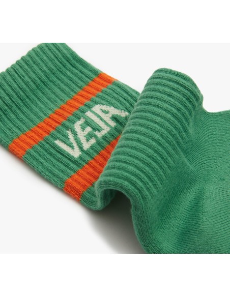 Meia VEJA Iconic Verde Branco Laranja | Acessórios VEJA