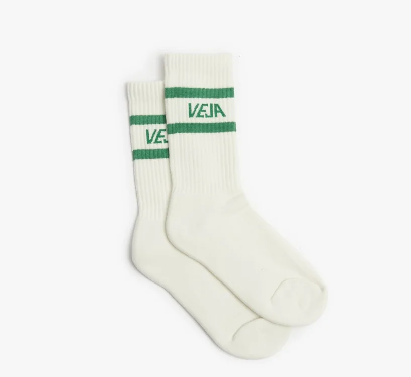 Meia VEJA Iconic Branco Verde | Acessórios VEJA