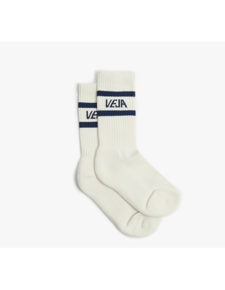 Meia VEJA Iconic Branco Azul | Acessórios VEJA